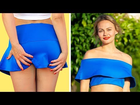 DIY-Kleidung und Mode-Tricks || Coole Kleider Upgrade-Ideen von 123 GO!