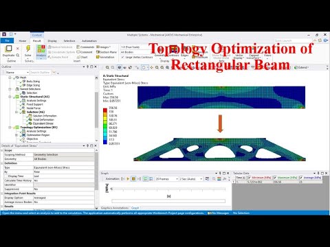 Topology Optimization of  Rectangular Beam in ANSYS
