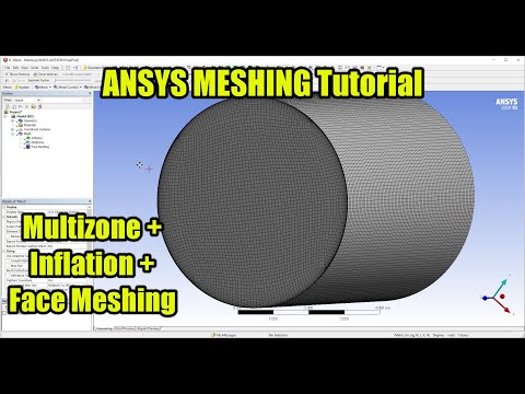 ✅ #ANSYS MESHING - Multizone+Inflation+Face Meshing - Tutorial