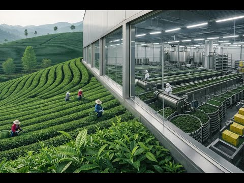 Inside a Tea Factory | From Fresh Leaves to Finished Tea