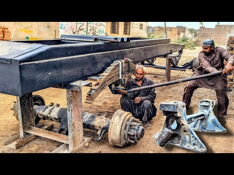 Hino Truck Restoration Rear suspension Trunnion Shaft || How To Replacement Truck Trunnion Shaft