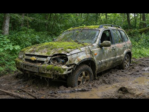 Restoration a Completely Destroyed Abandoned Car from the Forest