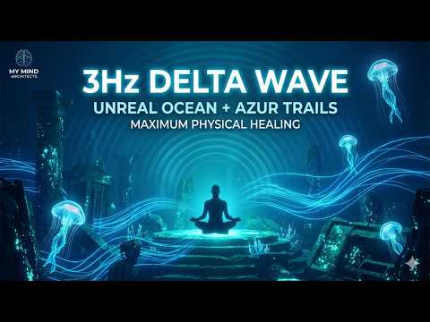 3Hz DELTA WAVE | "Azur Abyss" (Black Screen) for Deepest Sleep & Healing