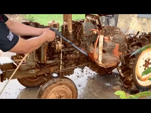 Fully restoration old kubota L1802 tractor | Restore and repair old kubota L1802 plow