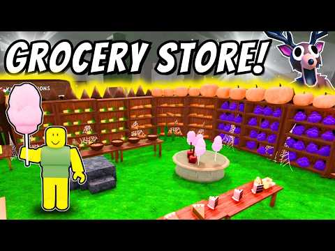 I Built the Ultimate Grocery Store in 99 Nights in the Forest 🍎🛒