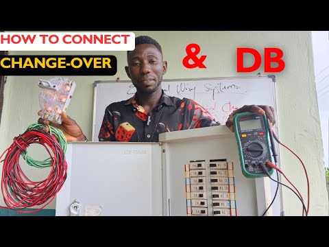How to Wire changeover switch & distribution board (DB) | Step by step