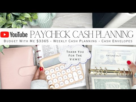 YouTube Paycheck Budget With Me $3365 | Cash Planning for the Week | Cash Envelope System