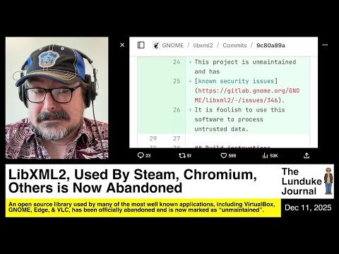 LibXML2, Used by Steam, Chromium, Others is Now Abandoned