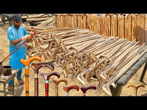 How to Make Wonderful Walking Sticks in Factory Sensational Factory Process Mass Production