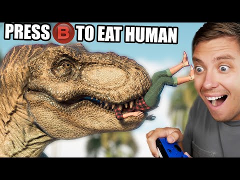 Playing as the T-REX in Jurassic World (ITS BAD!!)
