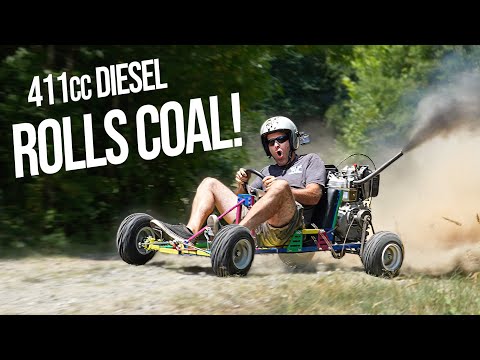 We Bought the Cheapest 10HP Diesel on Temu and Put it On a Go Kart (it Rips!!)