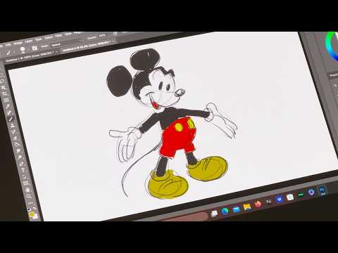 How to Draw Mickey Mouse | Xencelabs Tablet Test