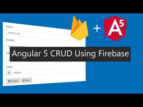 Angular 5 CRUD Application Using Firebase