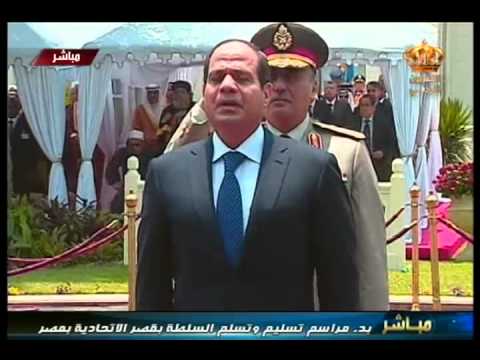 مراسم تسليم وتسلم السلطة بقصر الاتحادية بمصر