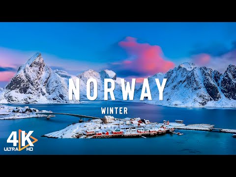 Winter in Norway 4K UHD❄️ Norway's enchanting winter fjords and snow-covered beauty • Relaxing Music
