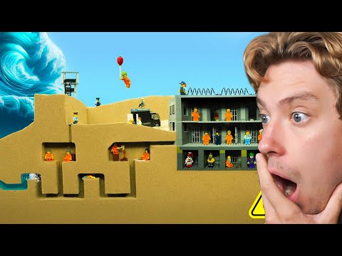 Reacting To TSUNAMI vs PRISON Legos (anxiety +10000)