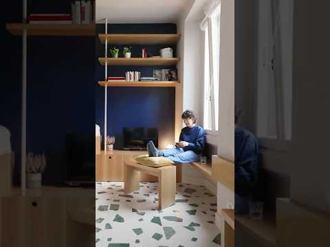 How This Micro Apartment Maximises Small-Space Living  #nevertoosmall #shorts