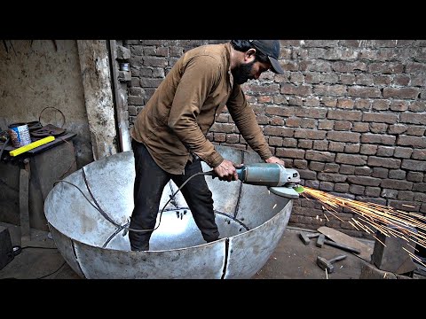Amazing Manufacturing Process Technique of Very Big Round shape Strong WOK