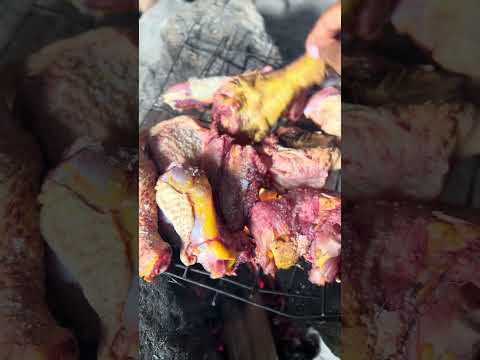 Village cooking- smoked chicken stew