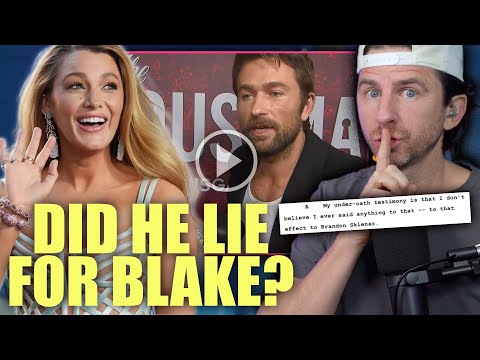 Blake Lively Credited For Brandon Sklenar's New Film Role - Did He Lie About Baldoni In Deposition?!