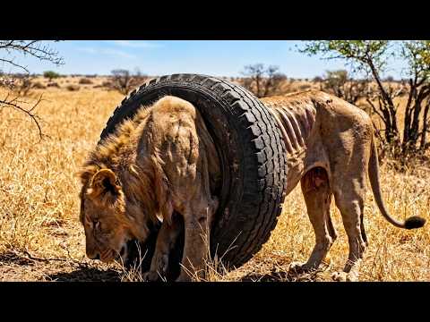A Man Discovers a Lion Dying for 2 Years Trapped in a Tire. Then Their Incredible Story Begins!