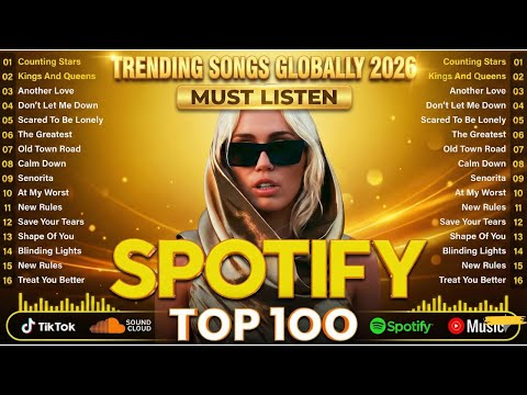 Spotify Pop Hits 2026 🌊 Best of Miley Cyrus, The Weeknd, Dua Lipa, Ed Sheeran, Bruno Mars, Adele