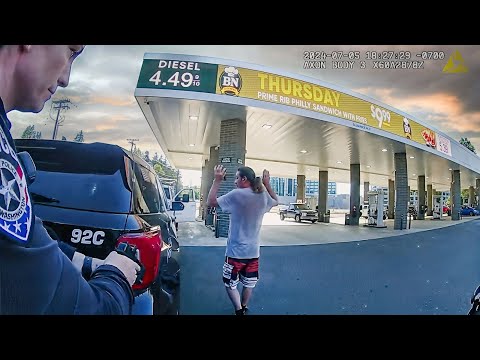 Cops Find Murder Suspect at Gas Station After Killing His Wife