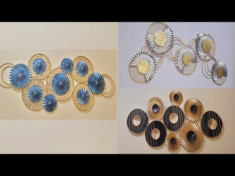 Transforma CALENDARIOS viejos en ARTE. DIY adornos para el hogar con apariencia metalica.