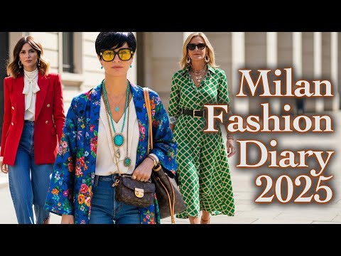 Milan Fashion Chronicle - What to Wear in Early Autumn 2025. Elegant Chic looks for every day