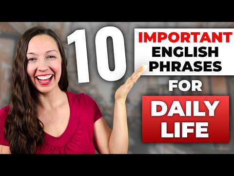 Important English Phrases for DAILY LIFE