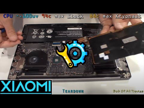 Xiaomi Notebook PRO Teardown. Unlocked and Overclocked Temps!
