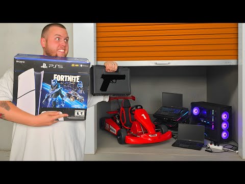 I Gambled on a Storage Unit BLIND With The Door STUCK SHUT!