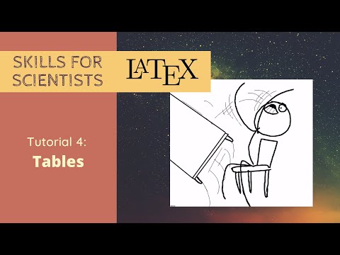 Tables in 10 minutes | Easy LaTeX Tables | STEM Skills with Dr. Sally