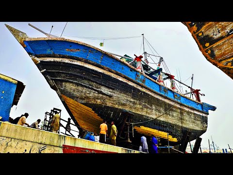Amazing Handmade Ship Manufacturing Process in Pakistan | How to Make lanj in local Workshop