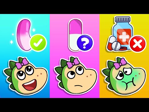 🤢Spike and Sparkle’s Medicine Safety Lesson! 😷💊Fire Spike Stories for Kids🔥
