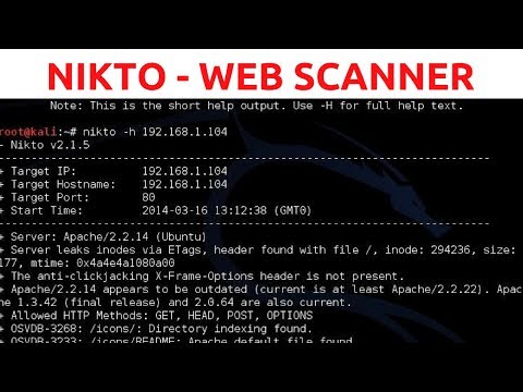 Nikto Web Vulnerability Scanner - Web Penetration Testing - #1