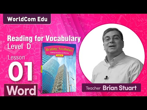 Reading for Vocabulary WORD | Level D | Lesson 01 | Brian Stuart I ( Learn English )