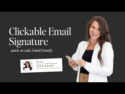 How to Create a Clickable HTML Email Signature in Gmail (2025)