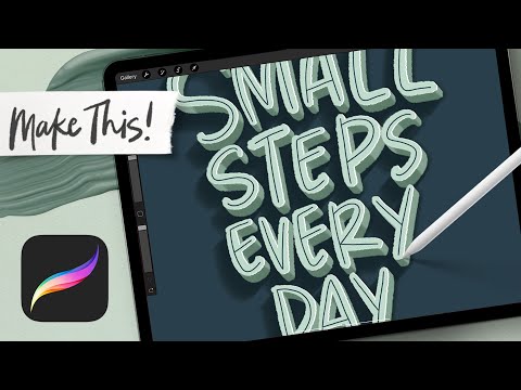 3D Lettering for Beginners in Procreate