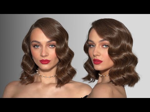 How to create gorgeous Hollywood waves on short hair (bob cut)