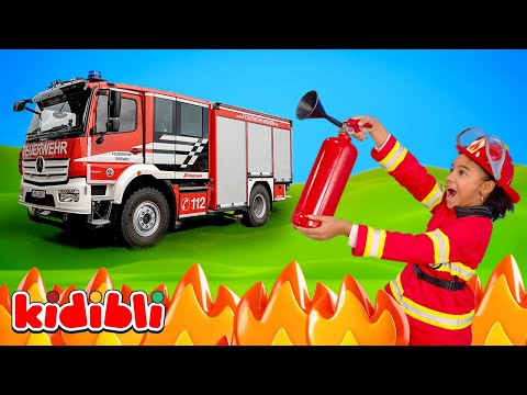 Firefighter Kids with Firetrucks Stop Fire 🔥 Educational and Fun Videos for Kids | Kidibli
