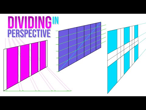 3 Ways to Divide Areas in Perspective Drawing