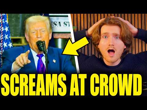 Shaken Sick Trump Starts Screaming At Crowd As Speech Implodes