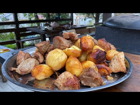 The simplest dish in a cauldron - Kazan KEBAB with wild boar - 3 ingredients
