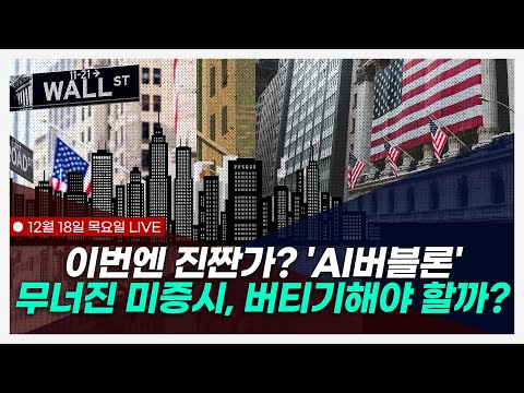 ｜미국장 최종 점검, 꼭 알아야 할 종목 뉴스｜마이크론 선방했지만 산타 랠리 실종 위기 (신얼 / 김옥영 / 정우창)