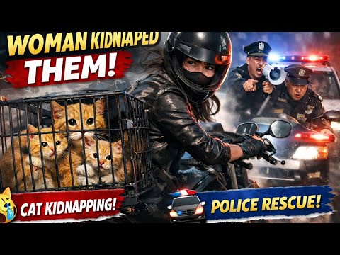 Abandoned and Kidnapped on the Street – Three Golden Cats Rescued by Police and Veterinarians