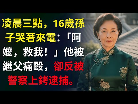 凌晨三點，我16歲孫子竟從警局打來電話，哭喊著：「阿嬤，繼父說我打他…」警察卻說：「是他朋友，妳別多管閒事…」【真實故事】