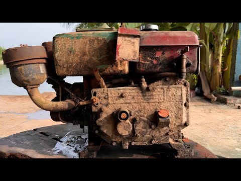 Rebirth Vintage D8 Diesel Engine | Rusty Scrap Suddenly Alive Again