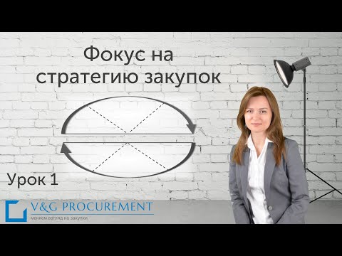 Урок 1. Фокус на стратегию закупок