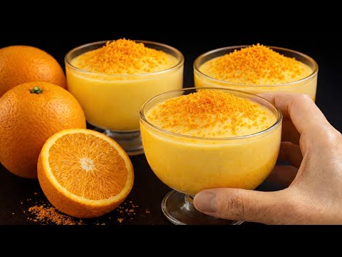🍊 Orangenmousse in 5 Minuten – Cremiges Dessert mit Sahne & Gelatine | Ohne Backen